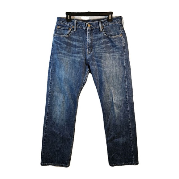 Levi's‎ 569 Loose Straight Fit Jeans Blue Denim Meas. 35x30 (Tagged as 32x32) - Picture 1 of 15